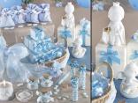 Baby shower baby setup blue