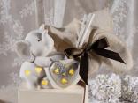 Elephant favor with heart and diffusers
