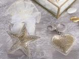 Porte-clés de mariage en forme d'étoile et de cœur