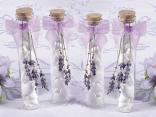 Test tube lavender and confetti, touch of nature