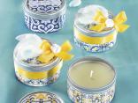Vela perfumada como recuerdo de boda