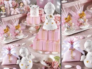 Allestimento rosa per nascita bimba