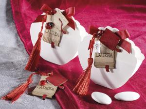 Bomboniera per laurea con nappina