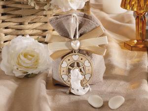 Favor bag with newlyweds