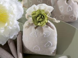 Heart themed wedding bag