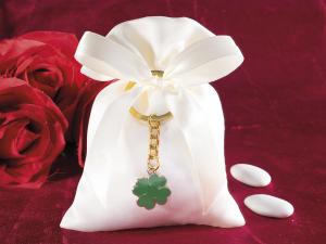 Porte-confettis avec trèfle à quatre feuilles