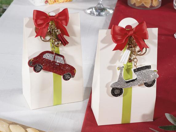 Boîte à dragées de mariage en gros, porte-confettis, porte-clés de voi