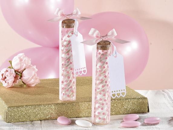 Cadeaux de confettis en tube à essai en gros pour les filles