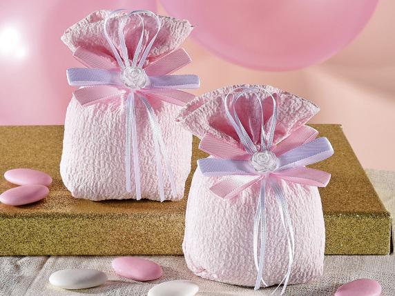 Delicate pink bag favors wholesale