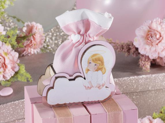 Porte-confettis pour cadeaux de naissance et de baptême pour bébé fill