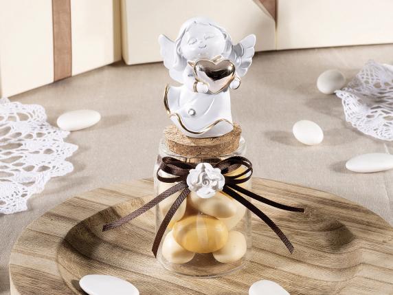 Venta al por mayor de regalos de boda, tarro de cerámica con forma de