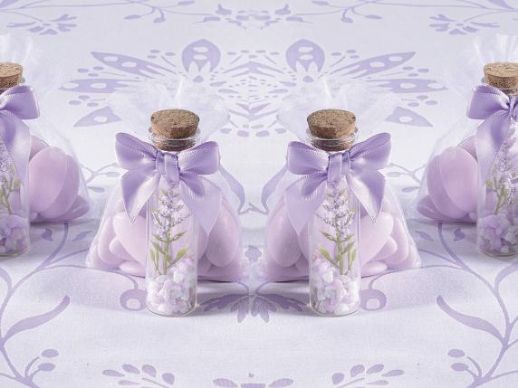 Wholesale lavender confetti test tube favors
