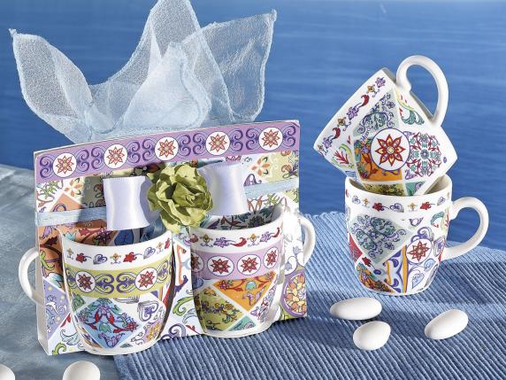 Wholesale majolica coffee cup favors