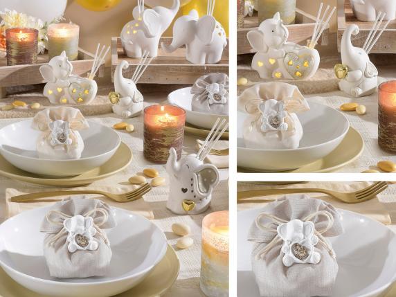 Wholesale of elephant themed wedding favor arrangements
