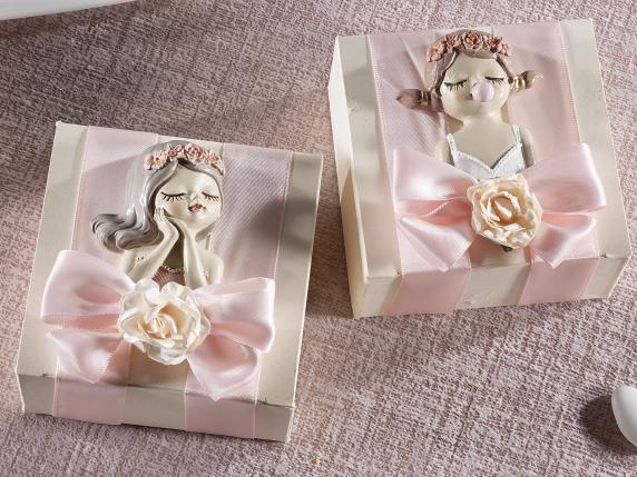 boîte à confettis de naissance pour bébé fille en gros