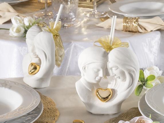 couple de mariage en céramique en gros