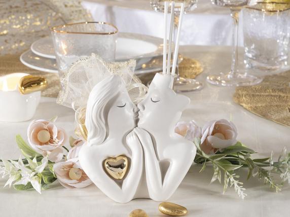 diffuseur de couple de mariage en or en gros
