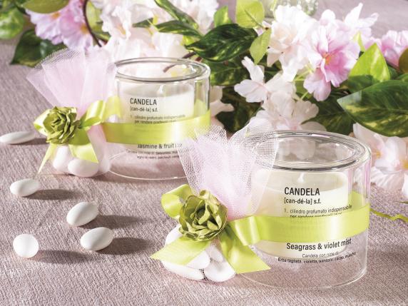 gros pot en verre bougie mariage
