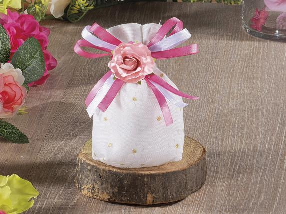 sac à confettis de mariage blanc en gros