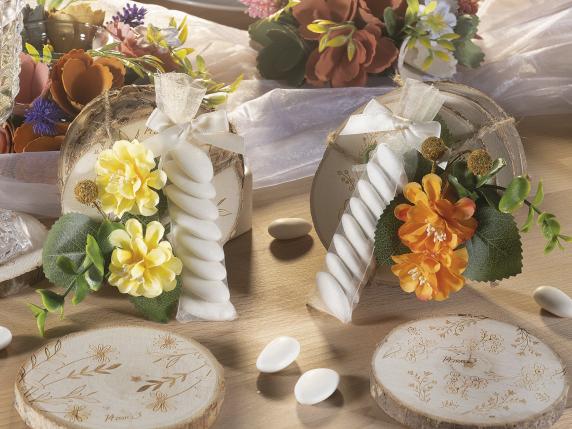 vente en gros de sous-verres en bois pour cadeaux de mariage