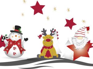 Natale rosso e oro, amici per le feste Natale rosso e oro, amici per le feste