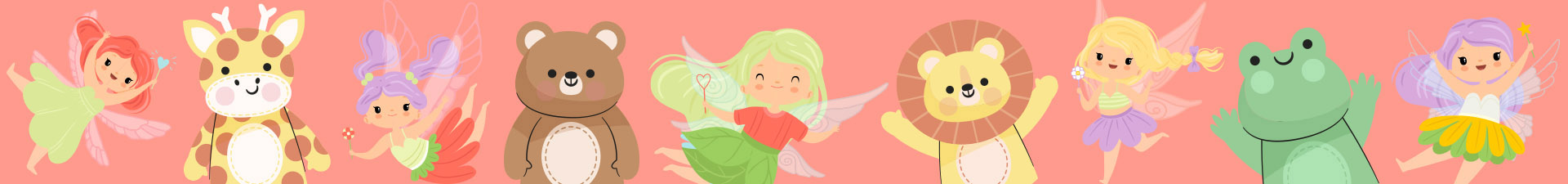 Animales de peluche y personajes