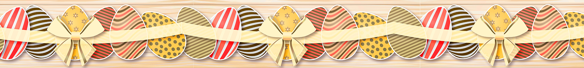 Easter decorative ribbons