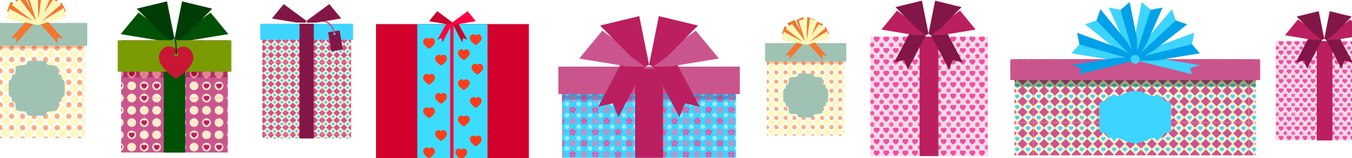 Pacchi regalo: carta, borse e fiocchi