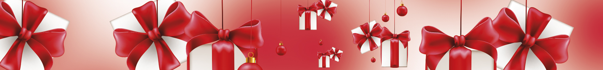 Weihnachten: Geschenkpapier, Umschläge und Schleifen