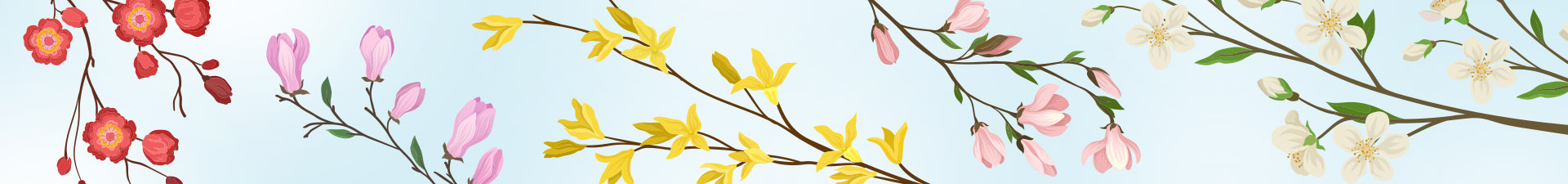 Wholesale artificial flower branch