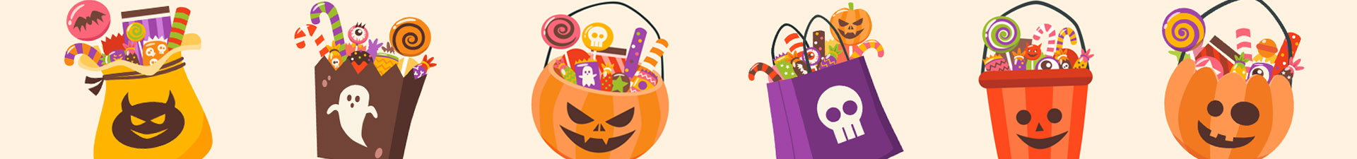 ingrosso halloween docletto scherzetto cestino
