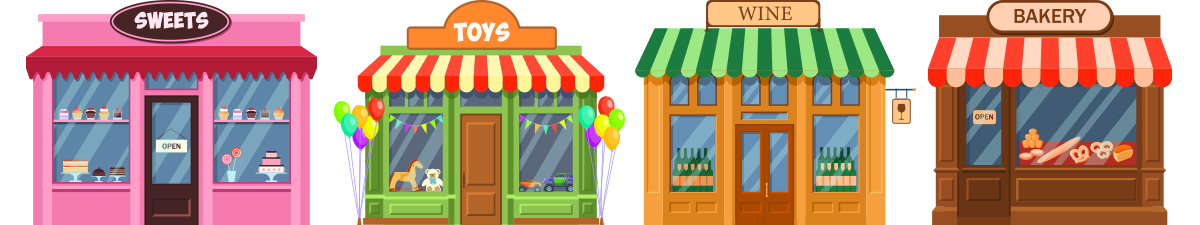 Déco vitrines de gros