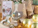 Artículos de decoración navideña para el hogar.