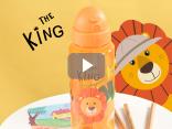 Bottles with handle and straw for children