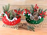 Cestini di Natale slitta