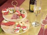 Christmas aperitif set cutting board