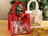 Christmas gift bags with window