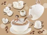 Coffee time: porcellana in cucina