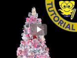 Cómo decorar un árbol de Navidad rosa