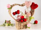 Coșuri florale de Valentine's Day