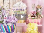 Easter packages and shop window furnishings