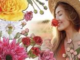 Fiori e rami per l'arredo vetrine