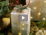 Vitrine de Noël : la forêt enchantée