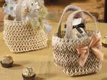 Woven baskets with bow