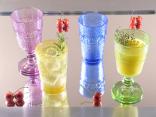 bicchiere vetro colorato estate