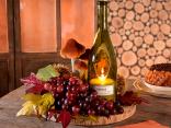 centrotavola vino autunno