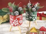 composizione fiori arredo natale