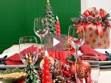 how to set up a Christmas table