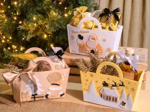 Bolsas de tela navideñas