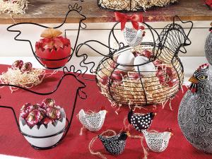 Decorazioni pasquali galline